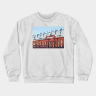 Ibrox Stadium at blue hour Crewneck Sweatshirt